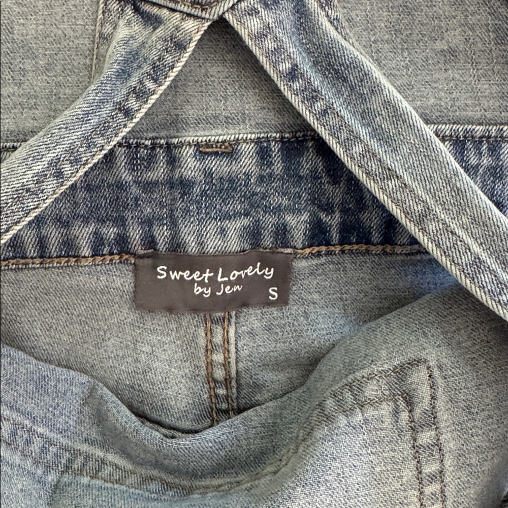 Women's Light Blue Denim Overalls - Picture 11 of 11